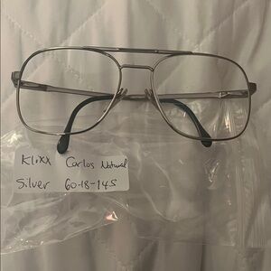 Klixx aviation Frame Silver Metal Glasses